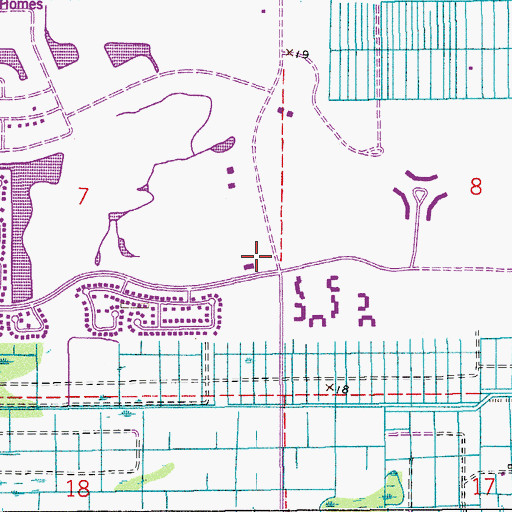 Topographic Map of Chabad Lubavitch Community Center, FL