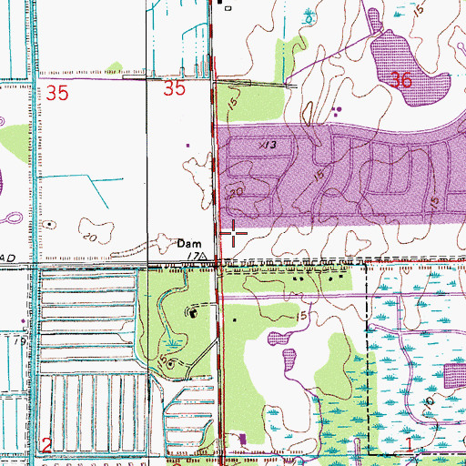 Topographic Map of Chabad Lubavitch Community Center, FL