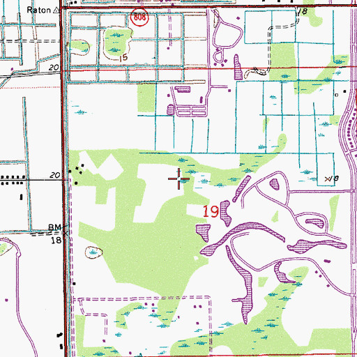 Topographic Map of Nathan D Rosen Museum Gallery, FL