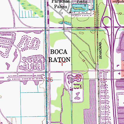 Topographic Map of Sugar Sand Park Childrens Science Explorium, FL