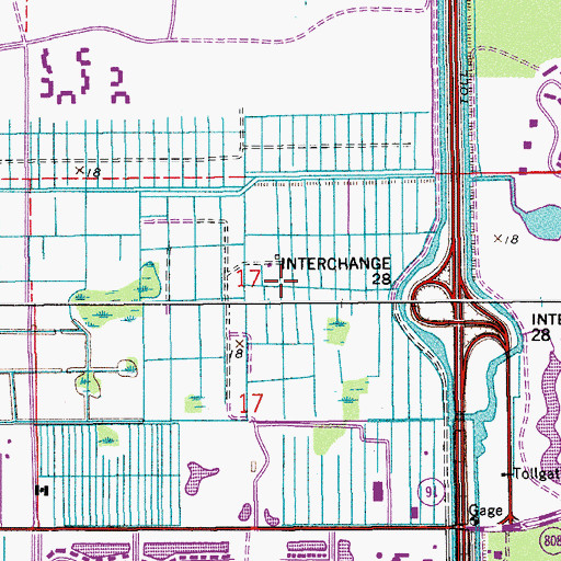Topographic Map of Bay Hill Club, FL
