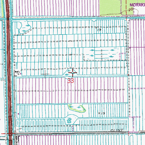 Topographic Map of Bear Lakes Country Club, FL