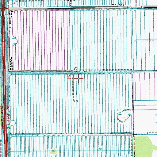 Topographic Map of Bent Pine Golf Club, FL