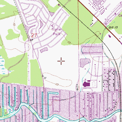 Topographic Map of Black Bear Golf Club, FL