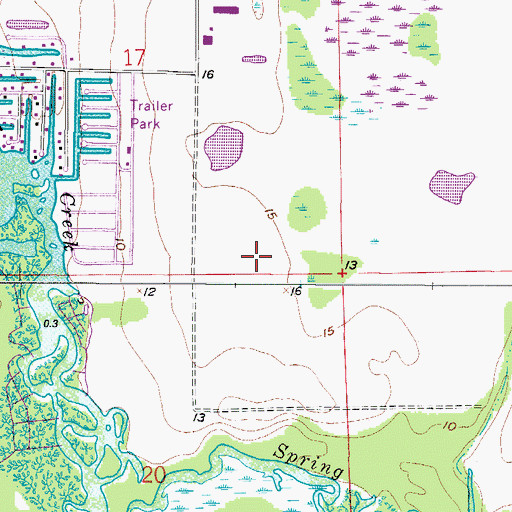 Topographic Map of Boca Delray Golf and Country Club, FL