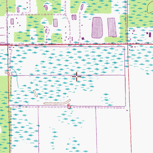 Topographic Map of Boca Lago Golf Course, FL