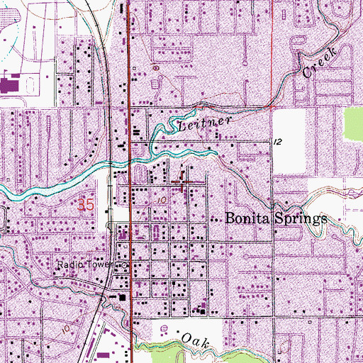 Topographic Map of Sabal Palm Court Mobile Home Park, FL