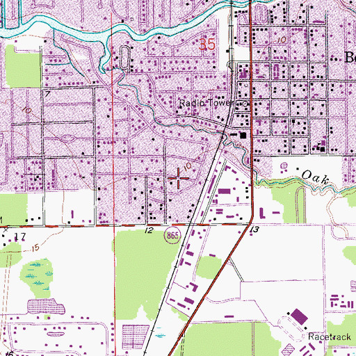 Topographic Map of Tropicaire Trailer Park, FL