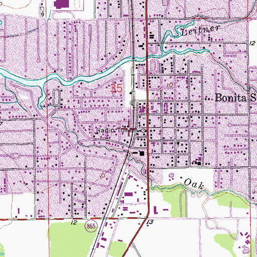 Topographic Map of Tropical Trailer Park, FL