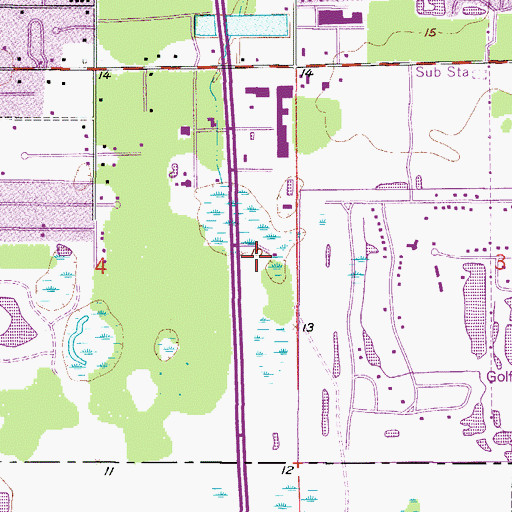 Topographic Map of Community Apostolic Church, FL