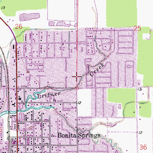 Topographic Map of Harvest Church, FL