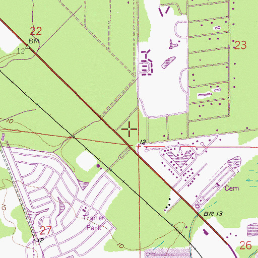 Topographic Map of Hope Lutheran Church, FL