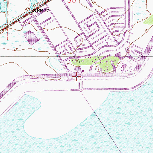 Topographic Map of South Florida Water Management District Pumping Station 127, FL
