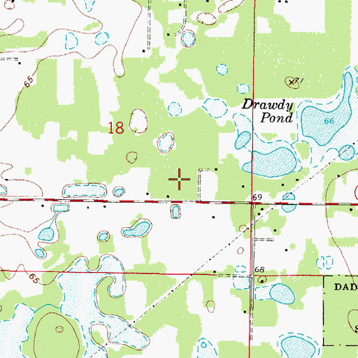 Topographic Map of Majestic Oaks Mobile Home Park, FL