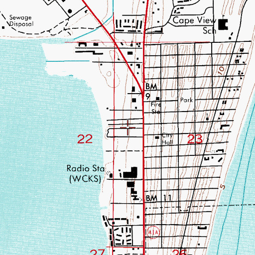 Topographic Map of Hitching Post Trailer Ranch, FL