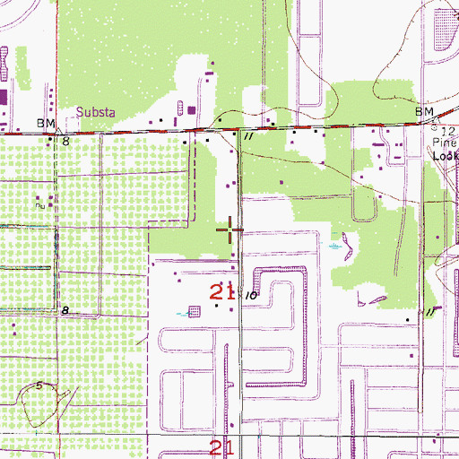 Topographic Map of Cape Coral Church of Christ, FL