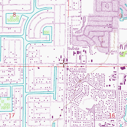 Topographic Map of Congregational Chapel, FL