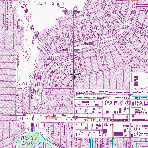 Topographic Map of Faith Presbyterian Church, FL