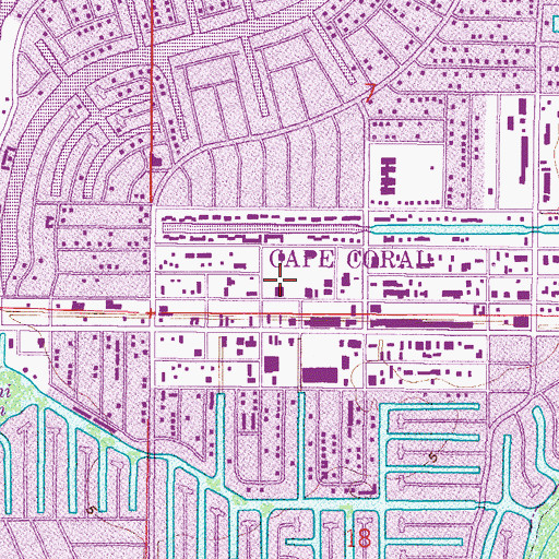 Topographic Map of Vineyard Community Church, FL