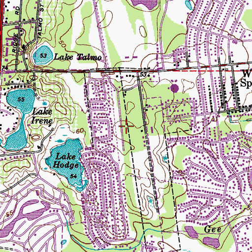 Topographic Map of Helen Street Mobile Home Park South, FL