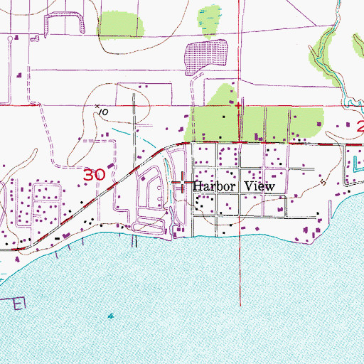 Topographic Map of Mary Lu Mobile Home Park, FL