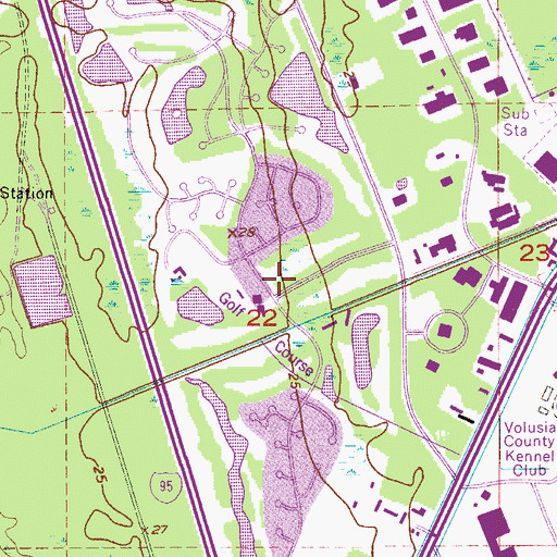 Topographic Map of Cooper Colony Country Club, FL