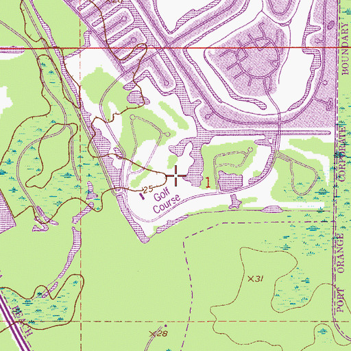 Topographic Map of Coral Isle Golf Center, FL