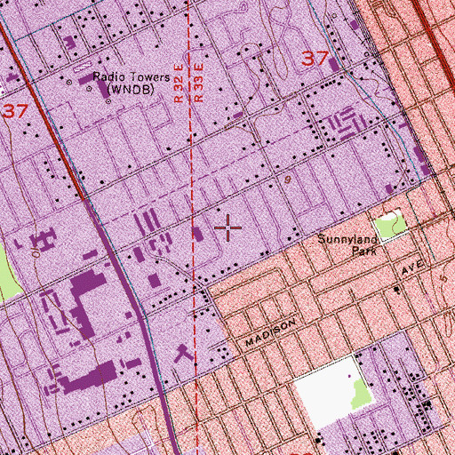 Topographic Map of Robin Hood Terrace Mobile Home Park, FL