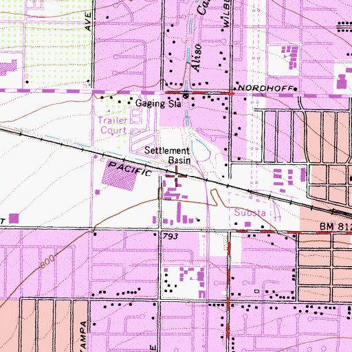 Topographic Map of Limekiln Canyon Wash, CA