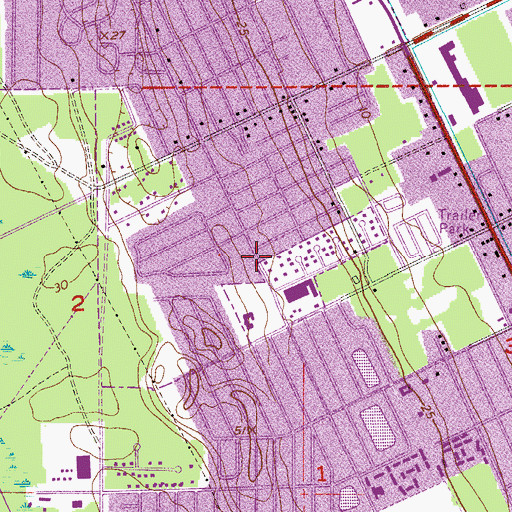 Topographic Map of Christian Missionary Baptist Church, FL