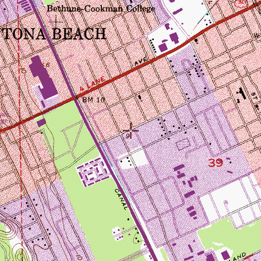 Topographic Map of David Temple of Deliverance, FL