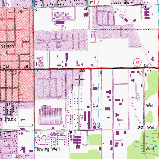 Topographic Map of Apostolic Revival Center, FL