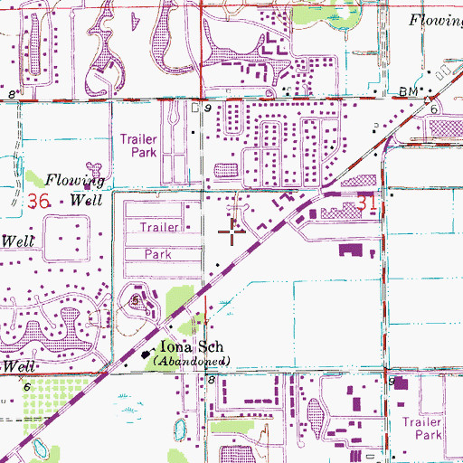 Topographic Map of Beth Shiloh Messianic Synagogue, FL