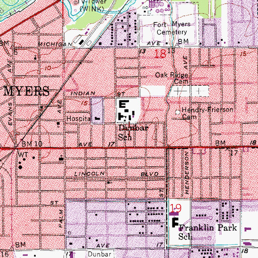 Topographic Map of Church of God by Faith, FL