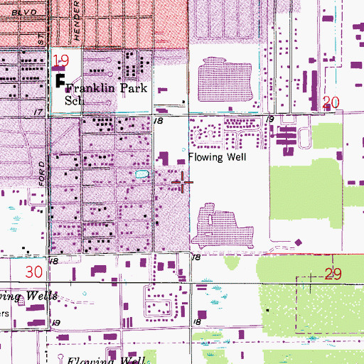 Topographic Map of Harvest Fellowship Bible Church, FL