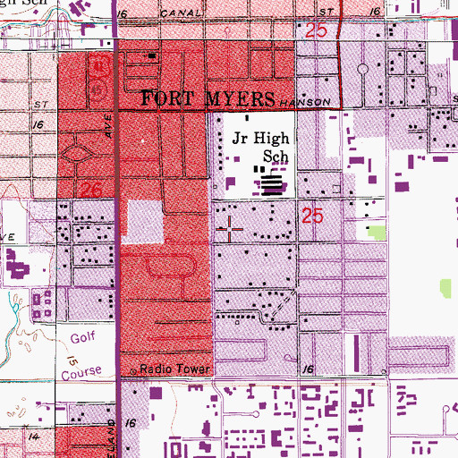 Topographic Map of Iglesia Emmanuel Baptist Church, FL