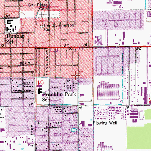 Topographic Map of Jerusalem Church of God in Christ, FL