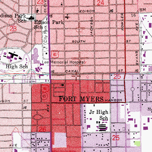 Topographic Map of Lutheran Church of the Redeemer, FL