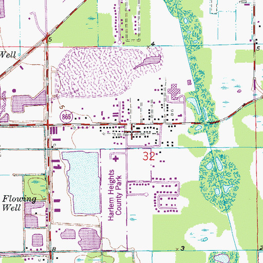 Topographic Map of Mount Pleasant Missionary Baptist Church, FL