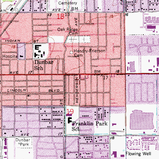 Topographic Map of New Salem Baptist Church, FL