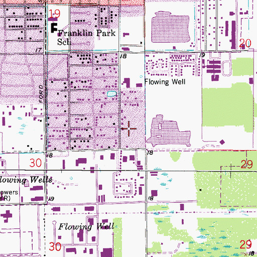 Topographic Map of Unity Christian Church Disciples of Christ, FL