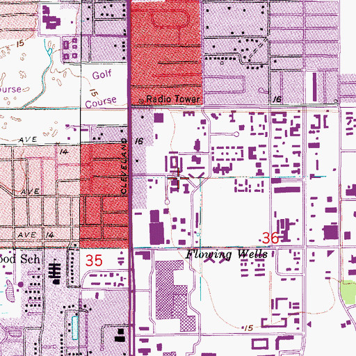 Topographic Map of Word of Life Church, FL