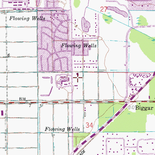 Topographic Map of Zion Lutheran Church, FL