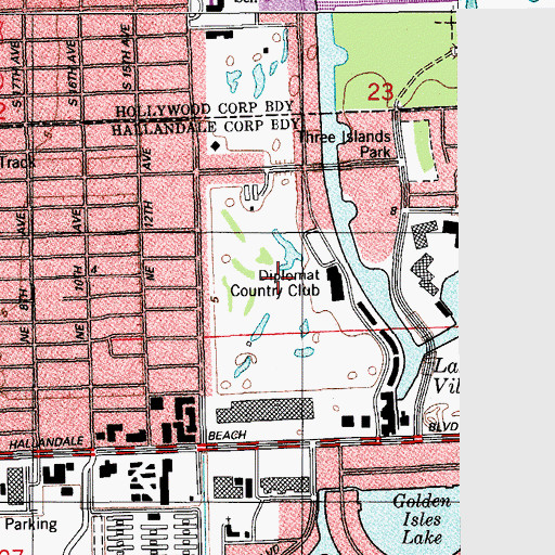 Topographic Map of Glen Eagle at Bretonne Park, FL