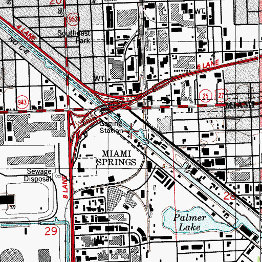 Topographic Map of Eisenberg Wharf, FL