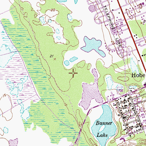 Topographic Map of Golf Club of Jacksonville, FL