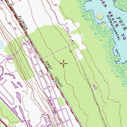 Topographic Map of Golf Club of Miami, FL