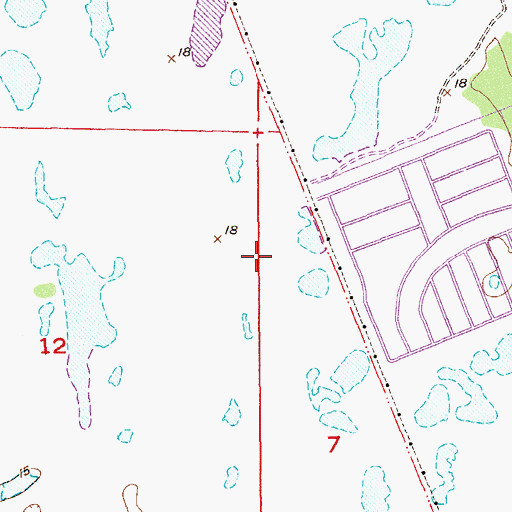 Topographic Map of Golf Club of the Everglades, FL