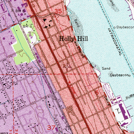 Topographic Map of Iowa Trailer Park, FL
