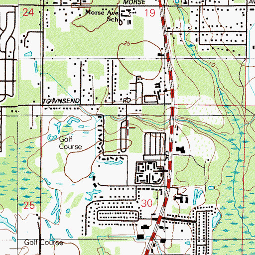 Topographic Map of Americana Mobile Home Park, FL